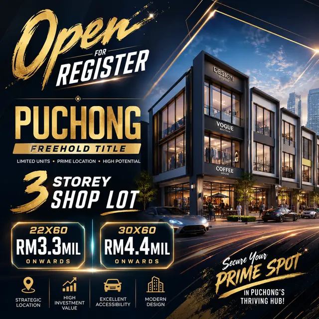 AI designed shop lot poster